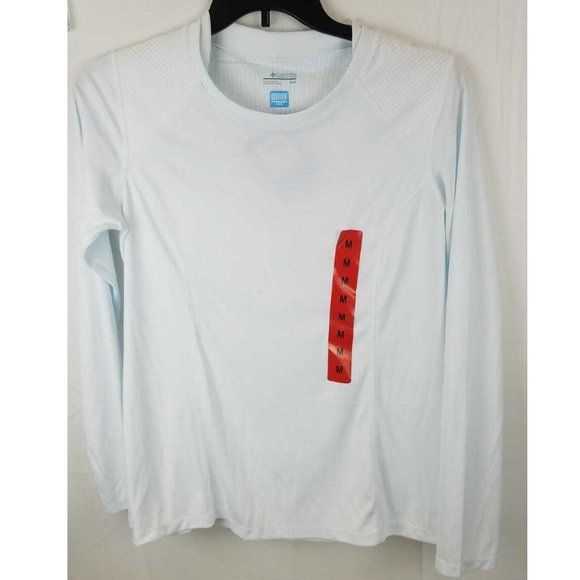 Columbia Tops - COLUMBIA Womens White Shirt Freezer Coil L/S Crew